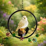 Palomita Blanca en Aro Floreado - Energía Solar