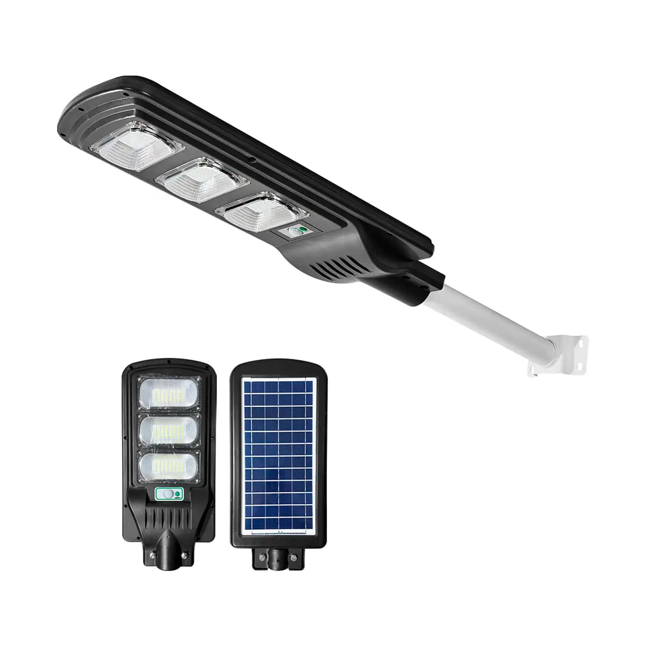 1280 (2) Foco LED Solar 300W ~ Poste con sensor de movimiento - Imagen 1